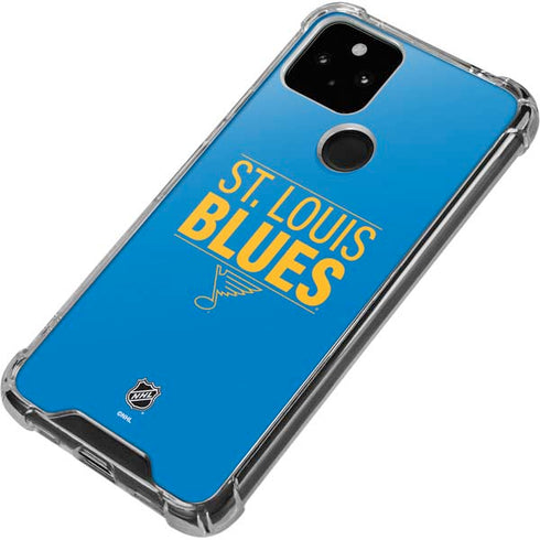 NHL St. Louis Blues Lineup Google Pixel 4a 5G Clear Case