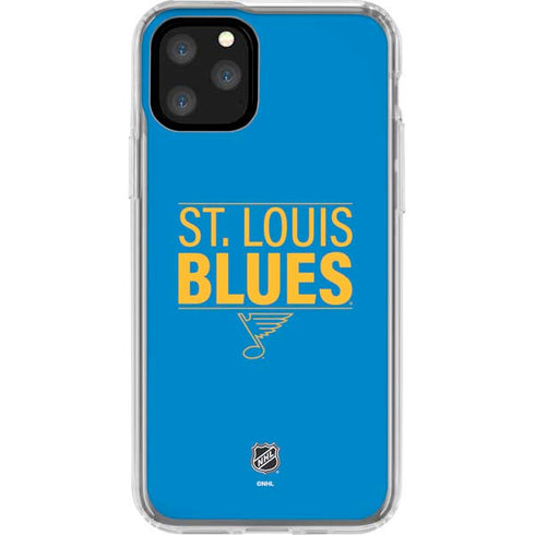 NHL St. Louis Blues Lineup iPhone 11 Pro Clear Case