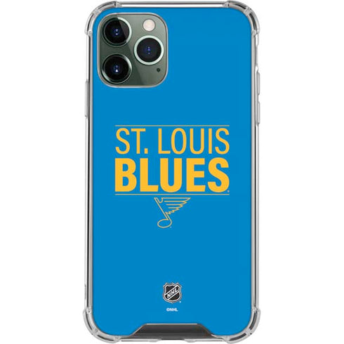 NHL St. Louis Blues Lineup iPhone 12 Pro Max Clear Case