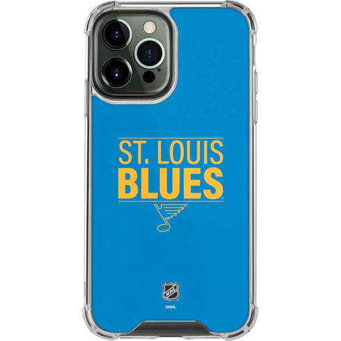 NHL St. Louis Blues Lineup iPhone 14 Pro Max Clear Case