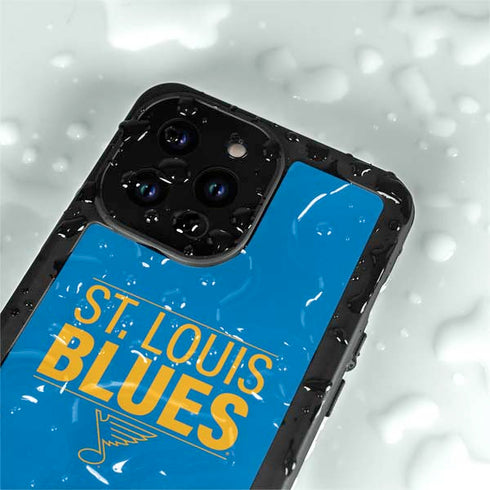 NHL St. Louis Blues Lineup iPhone 14 Pro Max Waterproof Case