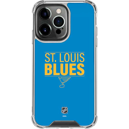 NHL St. Louis Blues Lineup iPhone 15 Pro Max Clear Case