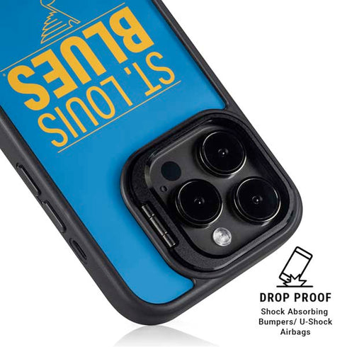NHL St. Louis Blues Lineup iPhone 15 Pro Max Kickstand Case