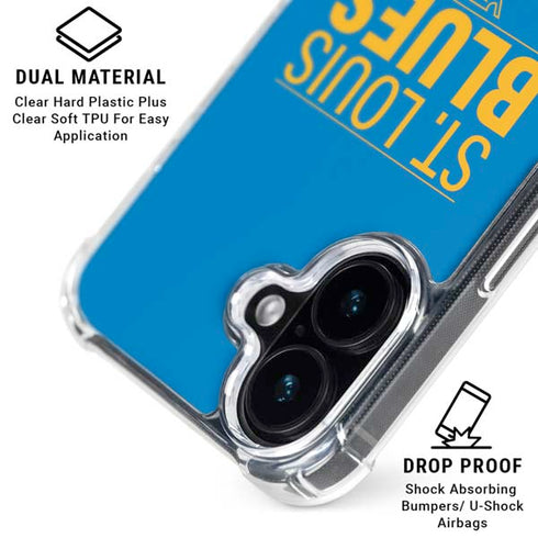 NHL St. Louis Blues Lineup iPhone 16 Clear Case