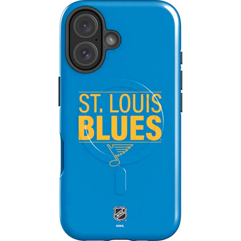NHL St. Louis Blues Lineup iPhone 16 Magsafe Impact Case
