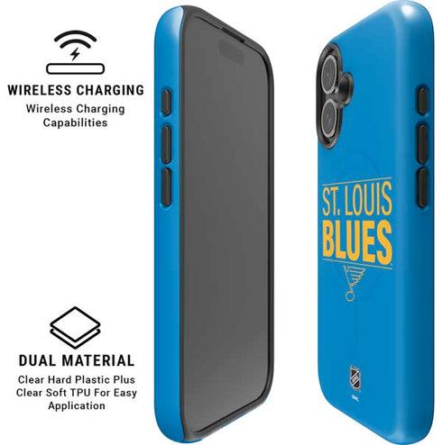 NHL St. Louis Blues Lineup iPhone 16 Magsafe Impact Case