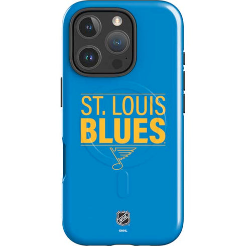 NHL St. Louis Blues Lineup iPhone 16 Pro Max Magsafe Impact Case