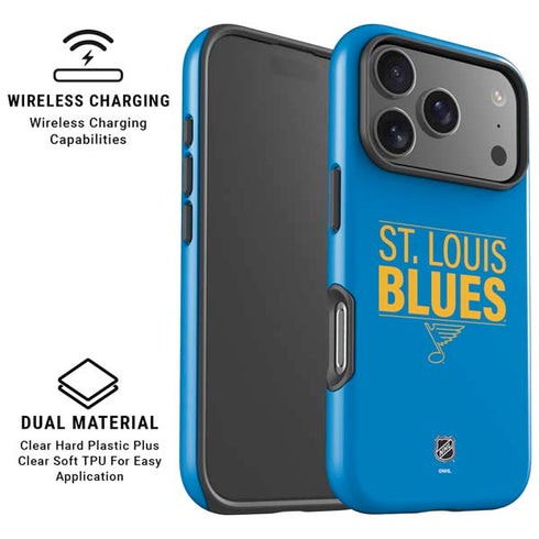 NHL St. Louis Blues Lineup iPhone 17 Pro Max Magsafe Impact Case