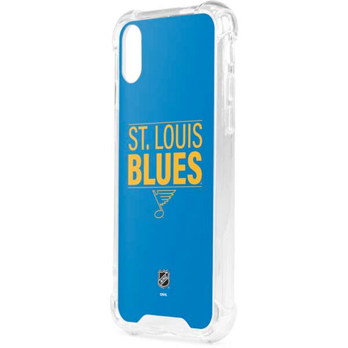 NHL St. Louis Blues Lineup iPhone XS Clear Case