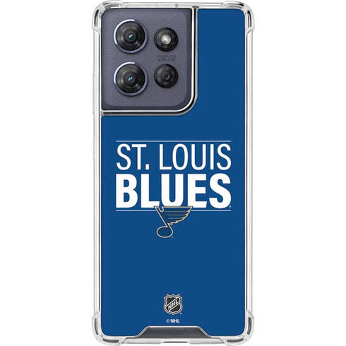 NHL St. Louis Blues Lineup Moto G 5G (2025) Clear Case