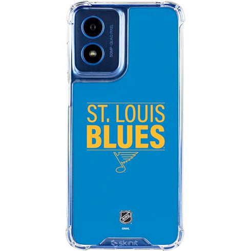 NHL St. Louis Blues Lineup Moto G Play 4G (2024) Clear Case