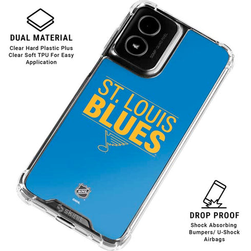 NHL St. Louis Blues Lineup Moto G Power 5G (2024) Clear Case