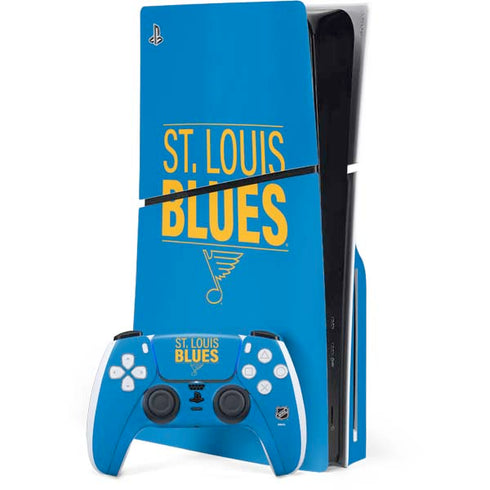 NHL St. Louis Blues Lineup PS5 Slim Disk Bundle Skin