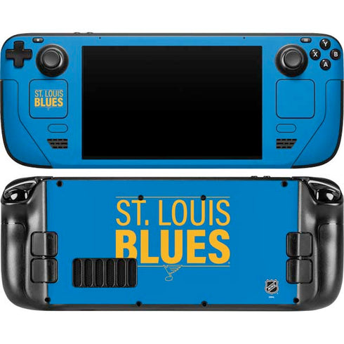 NHL St. Louis Blues Lineup Steam Deck Handheld Gaming Computer OLED Skin