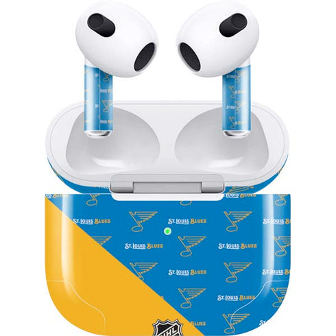 NHL St. Louis Blues Pattern Apple AirPods (3rd Gen 2021) Skin