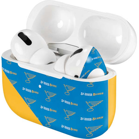 NHL St. Louis Blues Pattern AirPods Skins