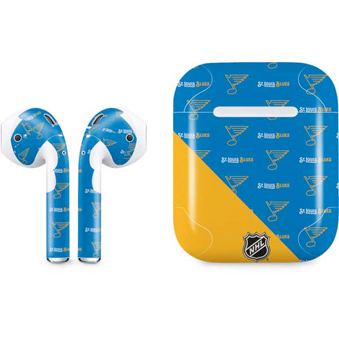 NHL St. Louis Blues Pattern Apple AirPods Skin