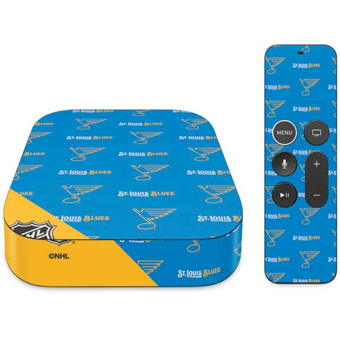 NHL St. Louis Blues Pattern Apple TV Skin