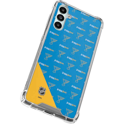 NHL St. Louis Blues Pattern Galaxy A14 5G Clear Case