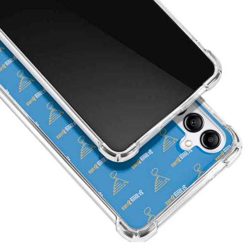 NHL St. Louis Blues Pattern Galaxy A14 5G Clear Case