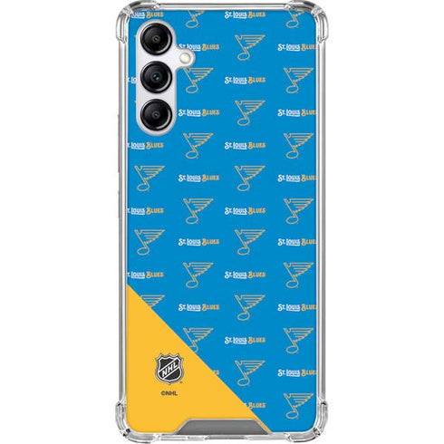 NHL St. Louis Blues Pattern Galaxy A15 5G Clear Case