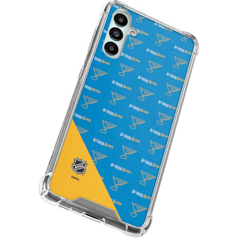NHL St. Louis Blues Pattern Galaxy A15 5G Clear Case