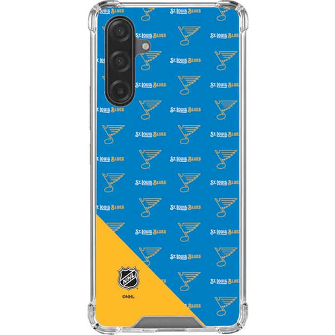 NHL St. Louis Blues Pattern Galaxy A17 Clear Case