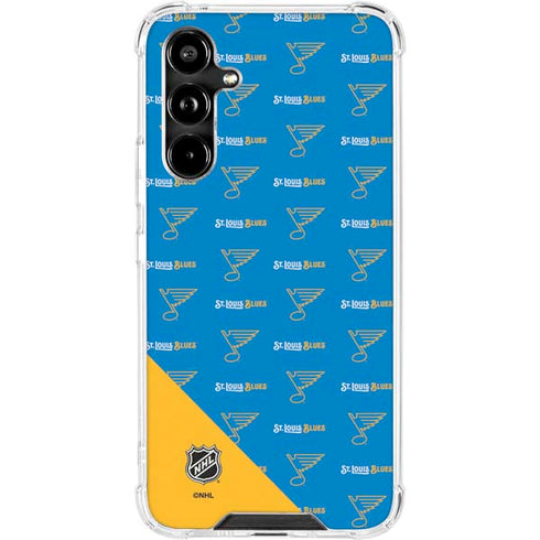 NHL St. Louis Blues Pattern Galaxy A54 5G Clear Case