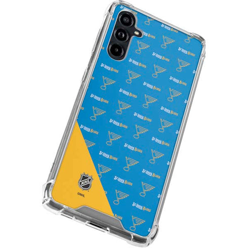 NHL St. Louis Blues Pattern Galaxy A54 5G Clear Case