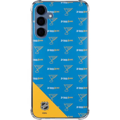 NHL St. Louis Blues Pattern Galaxy A55 5G Clear Case