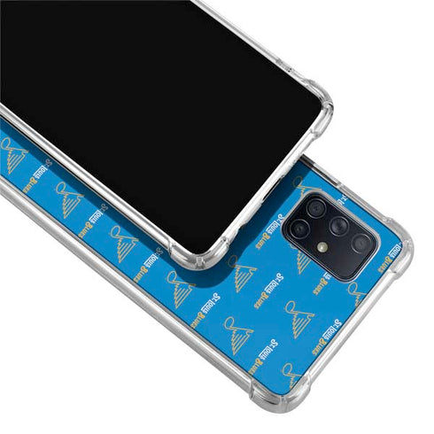 NHL St. Louis Blues Pattern Galaxy A71 5G Clear Case