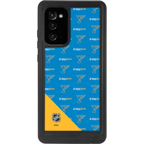 NHL St. Louis Blues Pattern Galaxy Note20 5G Waterproof Case