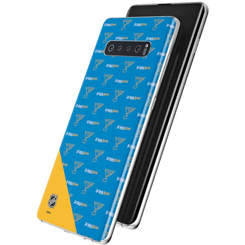 NHL St. Louis Blues Pattern Galaxy S10 Plus Skin
