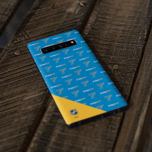 NHL St. Louis Blues Pattern Galaxy S10 Plus Skin