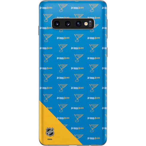 NHL St. Louis Blues Pattern Galaxy S10 Skin
