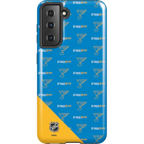 NHL St. Louis Blues Pattern Galaxy S21 5G Pro Case