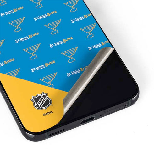 NHL St. Louis Blues Pattern Galaxy S22 Skin