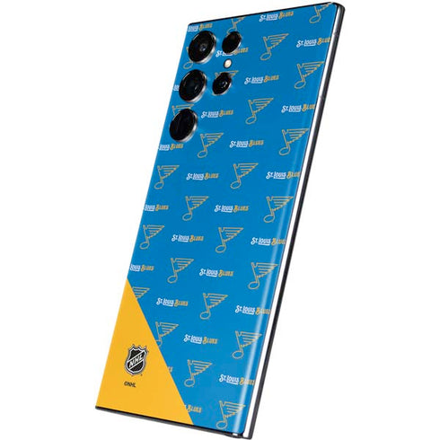NHL St. Louis Blues Pattern Galaxy S22 Ultra Skin