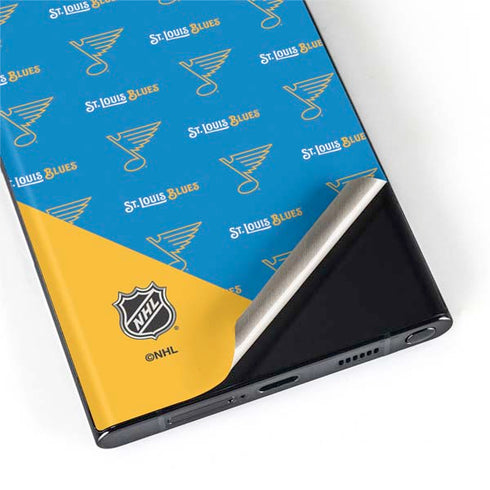 NHL St. Louis Blues Pattern Galaxy S22 Ultra Skin