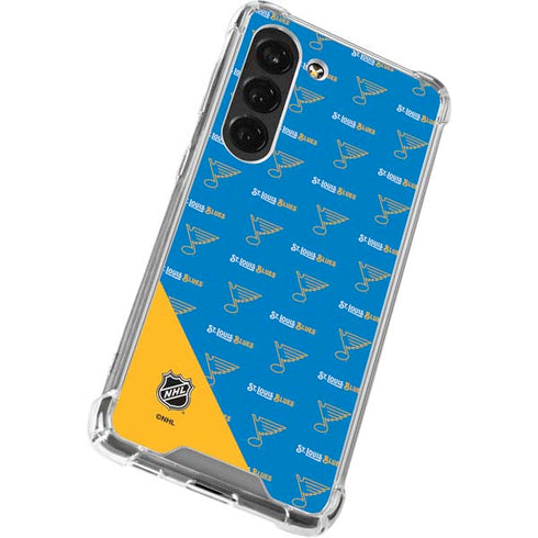 NHL St. Louis Blues Pattern Galaxy S23 Clear Case