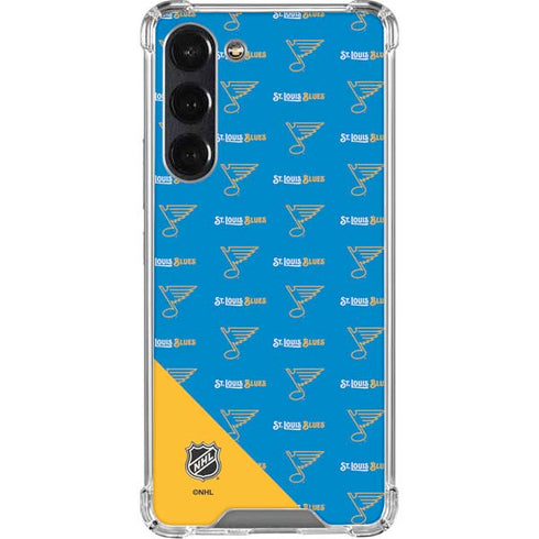NHL St. Louis Blues Pattern Galaxy S23 Plus Clear Case