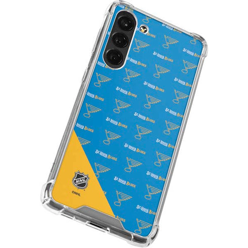 NHL St. Louis Blues Pattern Galaxy S23 Plus Clear Case
