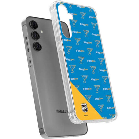 NHL St. Louis Blues Pattern Galaxy S24 Plus Clear Case