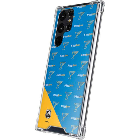 NHL St. Louis Blues Pattern Galaxy S24 Ultra Clear Case