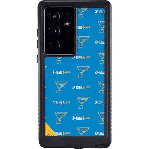 NHL St. Louis Blues Pattern Galaxy S24 Ultra Waterproof Case