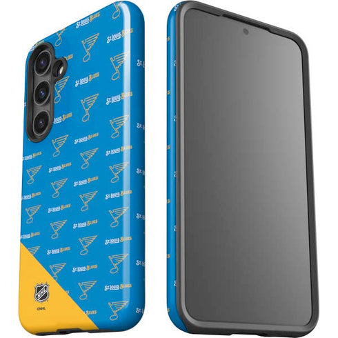 NHL St. Louis Blues Pattern Galaxy S25 Plus Impact Case