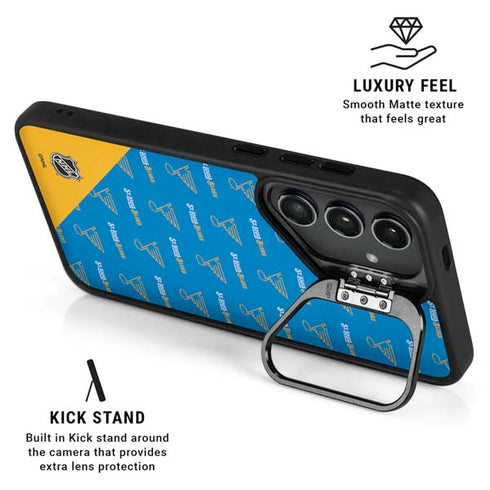 NHL St. Louis Blues Pattern Galaxy S25 Ultra Kickstand Case