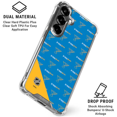 NHL St. Louis Blues Pattern Galaxy S26 Clear Case