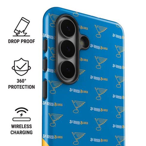 NHL St. Louis Blues Pattern Galaxy S26 Plus Impact Case