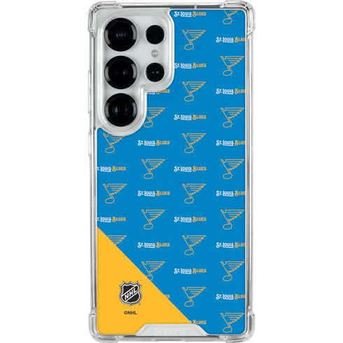 NHL St. Louis Blues Pattern Galaxy S26 Ultra Clear Case